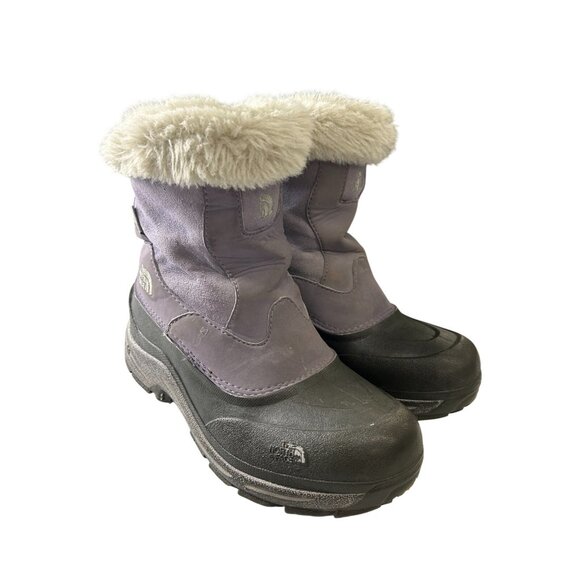 NORTH FACE WINTER BOOTS 400 GRAM Size US 4 Insulation Youth Girls Purple/Black - Picture 3 of 16